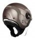 Casco jet Origine Alpha Track marrone opaco