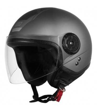 Casco jet Origine Neon Scoop titanio opaco