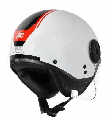 Origine Neon Scoop Jet Helm weiß