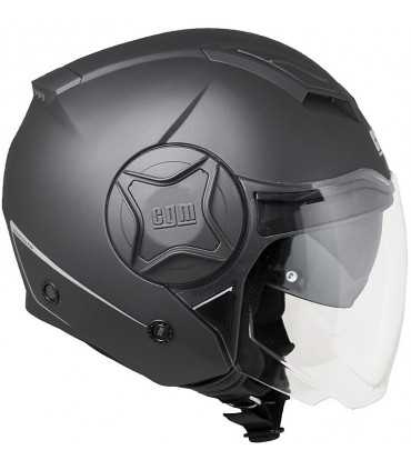 Casco jet Cgm ILLINOIS nero opaco