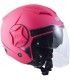 Casco jet Cgm ILLINOIS rosa opaco