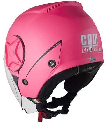 Casco jet Cgm ILLINOIS rosa opaco