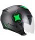 Casco jet Cgm ILLINOIS Sport nero verde opaco