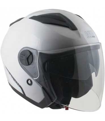 Casco jet Cgm Daytona argento