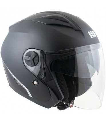 Casco jet Cgm Daytona nero opaco