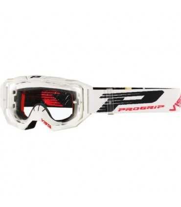 Maschera cross PROGRIP 3003TR VISTA bianco