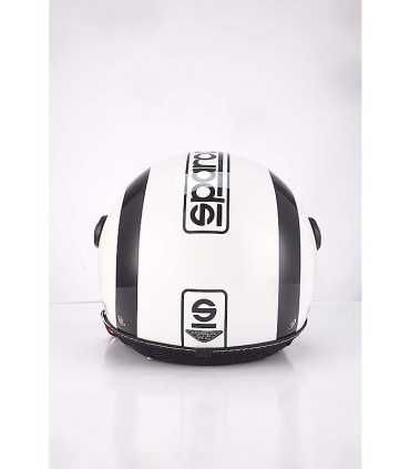 Casque jet Bhr Sparco blanc noir