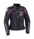 Damen Bering Kaloway Motorradjacke schwarz rosa