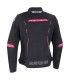 Giacca moto donna Bering Kaloway nero rosa