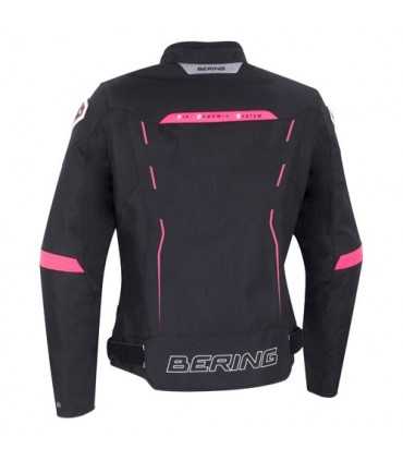 Giacca moto donna Bering Kaloway nero rosa