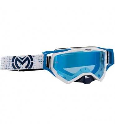 Maschera cross Moose racing Pro Stars bianco blu