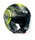 Casco jet One Alfa multi nero giallo