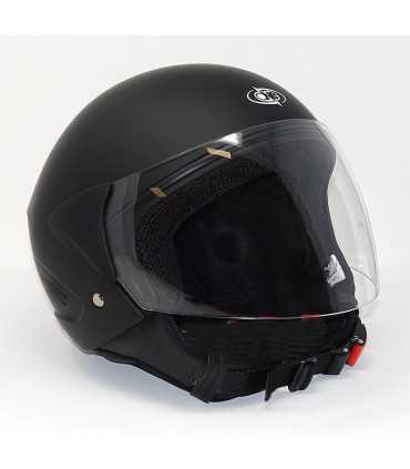 Casco jet One Micro nero opaco