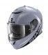 Shark Spartan Blank Helm glänzend grau