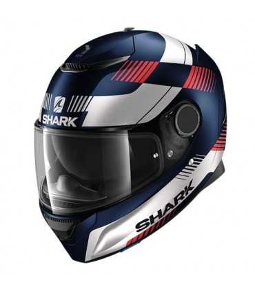 Casque Shark Spartan Strad bleu rouge mat