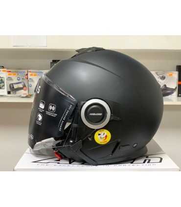 CASCO JET AIROH HELIOS NERO OPACO