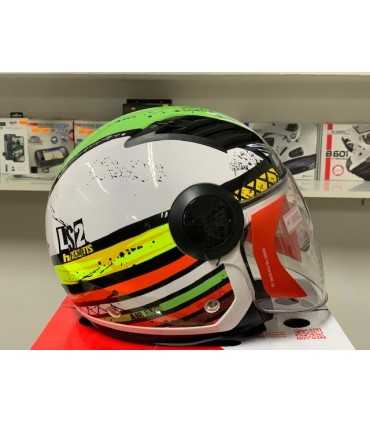 Casco jet LS2 Airflow Ronnie bianco