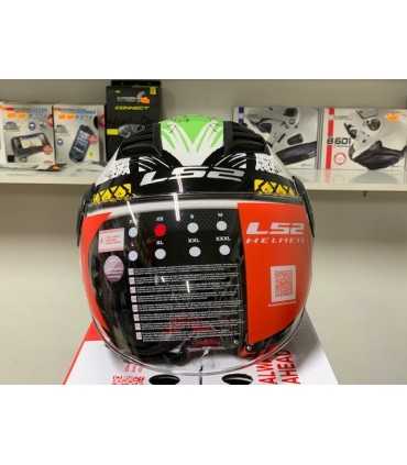 Casco jet LS2 Airflow Ronnie bianco