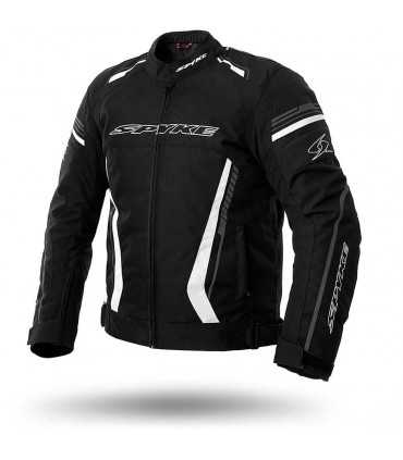 Giacca moto Spyke Daytona dry tecno sport nero bianco