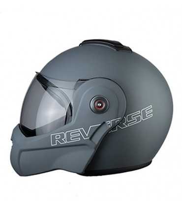 Casco moto apribile Bhr Reverse grigio opaco