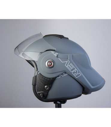 Casco moto apribile Bhr Reverse grigio opaco