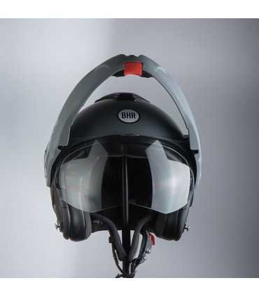 Casco moto apribile Bhr Reverse grigio opaco