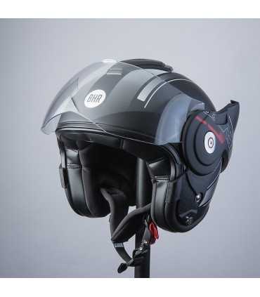 Casque moto modulaire Bhr Reverse Cool noir