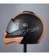 Bhr Reverse Cool schwarz matt orange klappbarer Motorradhelm