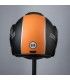 Casco moto apribile Bhr Reverse Cool nero opaco arancio