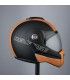 Casco moto apribile Bhr Reverse Cool nero opaco arancio