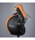 Casco moto apribile Bhr Reverse Cool nero opaco arancio