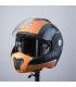 Casco moto apribile Bhr Reverse Cool nero opaco arancio