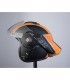 Bhr Reverse Cool schwarz matt orange klappbarer Motorradhelm