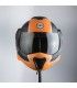 Bhr Reverse Cool schwarz matt orange klappbarer Motorradhelm