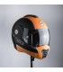 Casque moto modulaire Bhr Reverse Cool noir matt orange