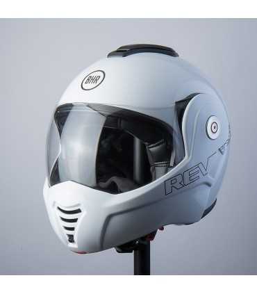 Bhr Reverse aufklappbarer Motorradhelm weiß