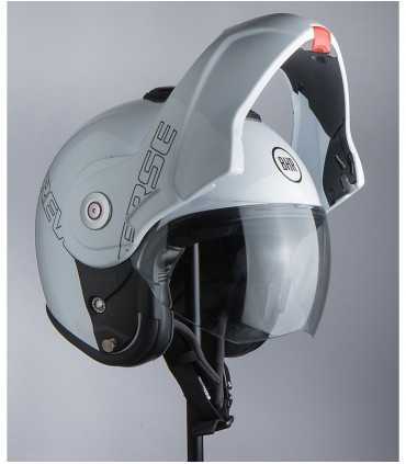 Bhr Reverse aufklappbarer Motorradhelm weiß