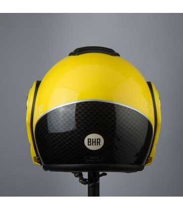 Casque moto modulaire Bhr Reverse jaune noir