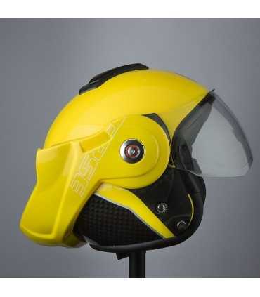 Casque moto modulaire Bhr Reverse jaune noir