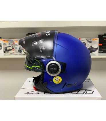 CASCO JET AIROH HELIOS BLU OPACO