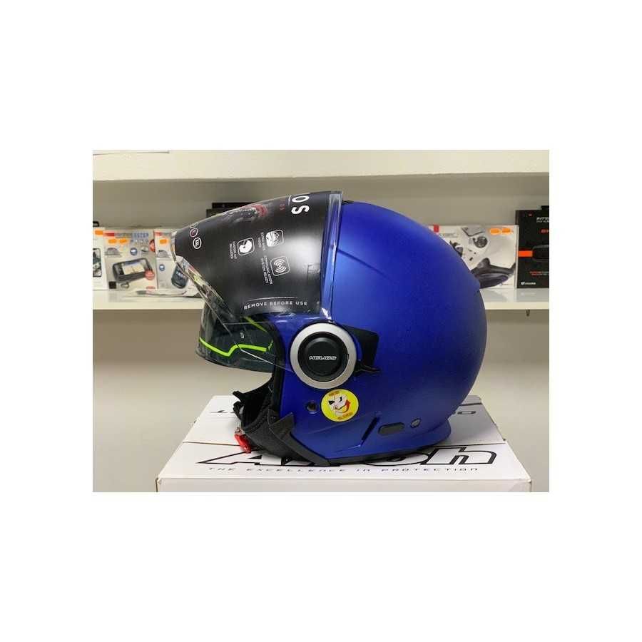 Casco Moto Jet Airoh HELIOS Color - Blu Opaco