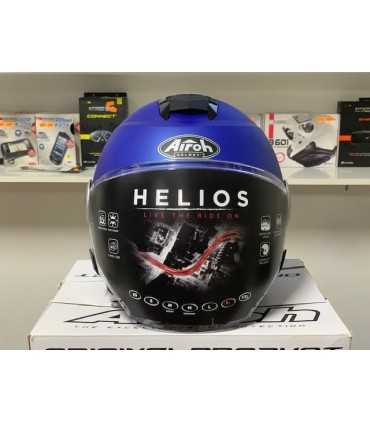 CASCO JET AIROH HELIOS BLU OPACO