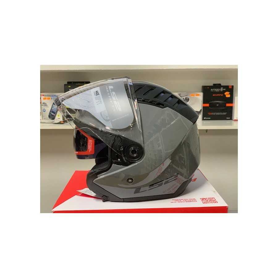 Casco jet LS2 Copter grigio nardo