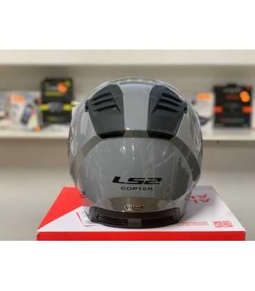 Casco jet LS2 Copter grigio nardo