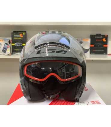 Casco jet LS2 Copter grigio nardo