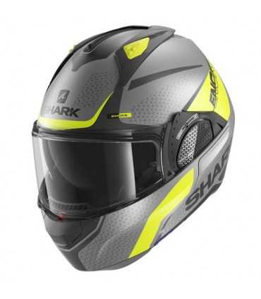 Casco Shark Evo Gt Encke grigio opaco giallo