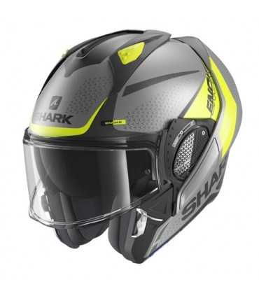 Casque Shark Evo Gt Encke gris matt jaune