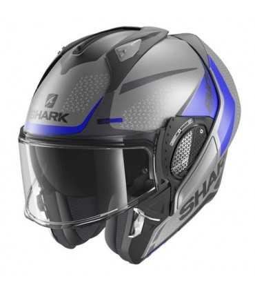 Casco Shark Evo Gt Encke grigio opaco blu