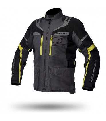 Spyke Meridian Jacke Dry Tecno grau schwarz