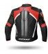 Spyke Estoril Evo leather jacket black red